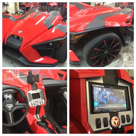 Polaris Slingshot Double Din Stereo Dash Mounting Kit by Scosche Industries. . Slingshot radio upgrade
